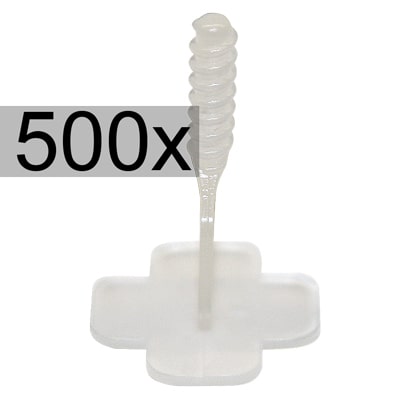 Nivelliersystem24 Gewindelaschen, transparent 500x
