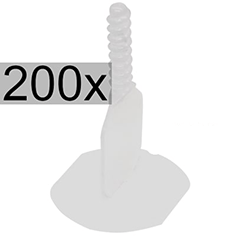 NNIvelliersystem24 Gewindelaschen, 1 mm extra langem