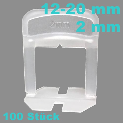 NIvelliersystem24 Zuglaschen 2mm, VPE 100 Stück