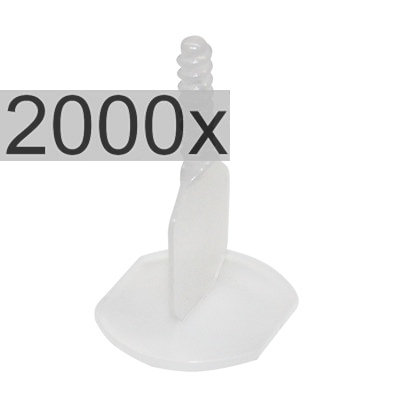 NNIvelliersystem24 Gewindelaschen, 1 mm extra langem, 2000x
