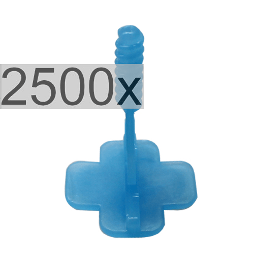 Nivelliersystem24 Gewindelaschen Basis, 3 mm, blau 2500x
