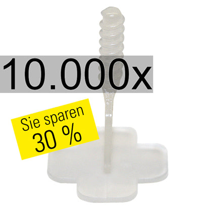 Nivelliersystem24 Gewindelaschen, transparent 10000x